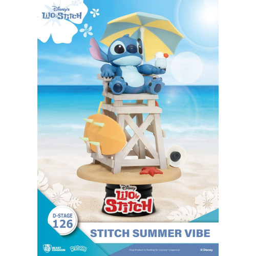 Disney diorama PVC D-Stage Stitch Summer Vibe 16 cm