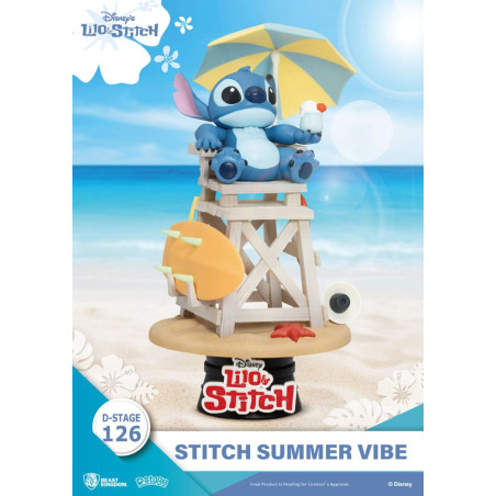 Disney diorama PVC D-Stage Stitch Summer Vibe 16 cm
