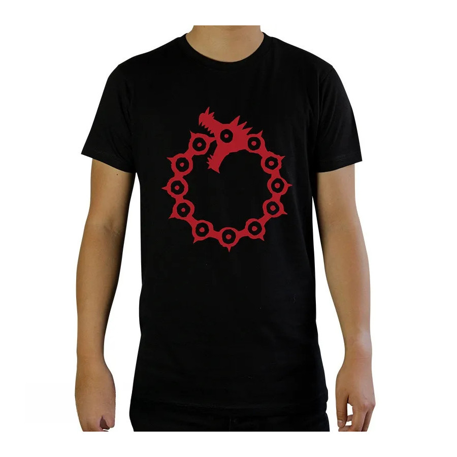 THE SEVEN DEADLY SINS - Tshirt "Emblèmes" homme MC black- basic