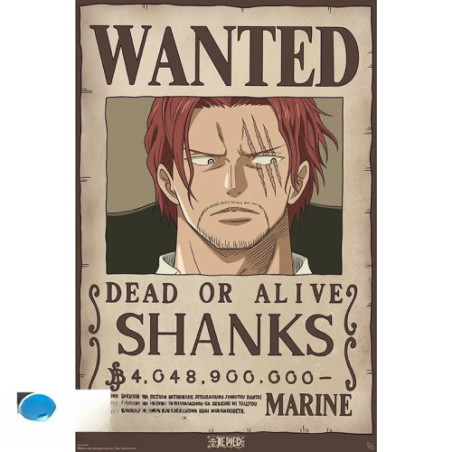 ONE PIECE - Poster Maxi 91,5x61 - Wanted Shanks