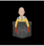 ONE PUNCH MAN - Tshirt "Saitama format poche" homme MC black - basic