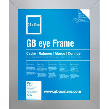 GBEYE - Cadre MDF Argent - 24 x 30 cm