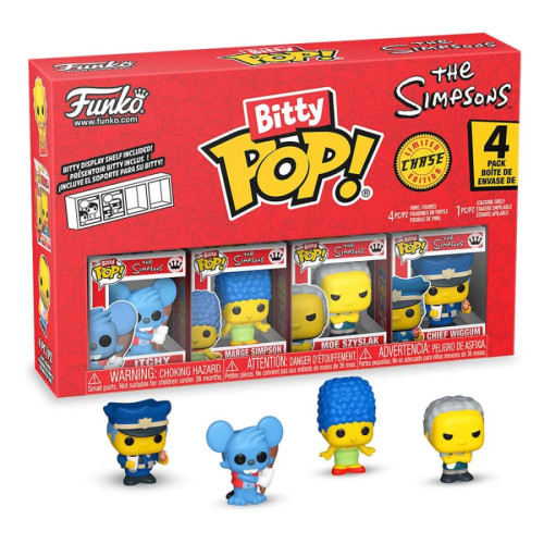 Les Simpson pack 4 figurines Bitty POP! Vinyl Series 2 2 cm