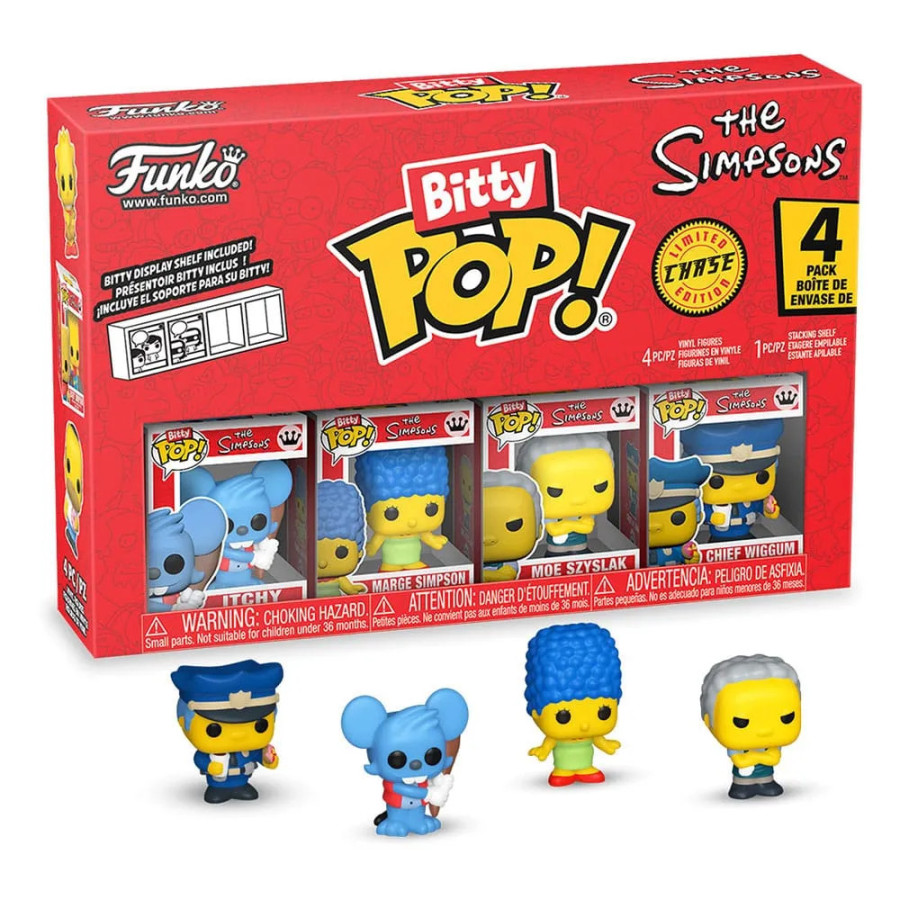 Les Simpson pack 4 figurines Bitty POP! Vinyl Series 2 2 cm