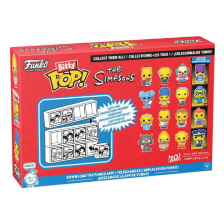 Les Simpson pack 4 figurines Bitty POP! Vinyl Series 2 2 cm