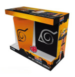 NARUTO SHIPPUDEN - Pck Verre XXL + Pin's + Carnet "Konoha"