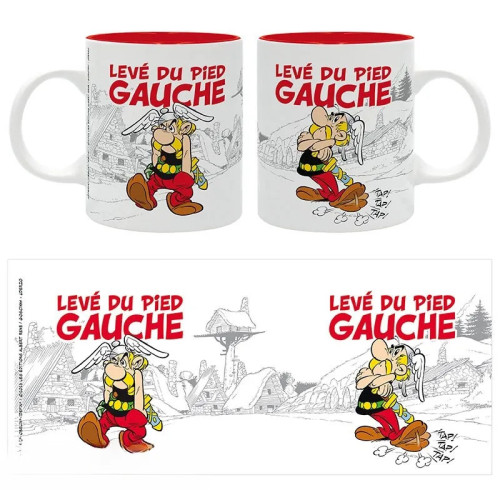 ASTERIX - Mug - 320 ml - "LEVÉ DU PIED GAUCHE"