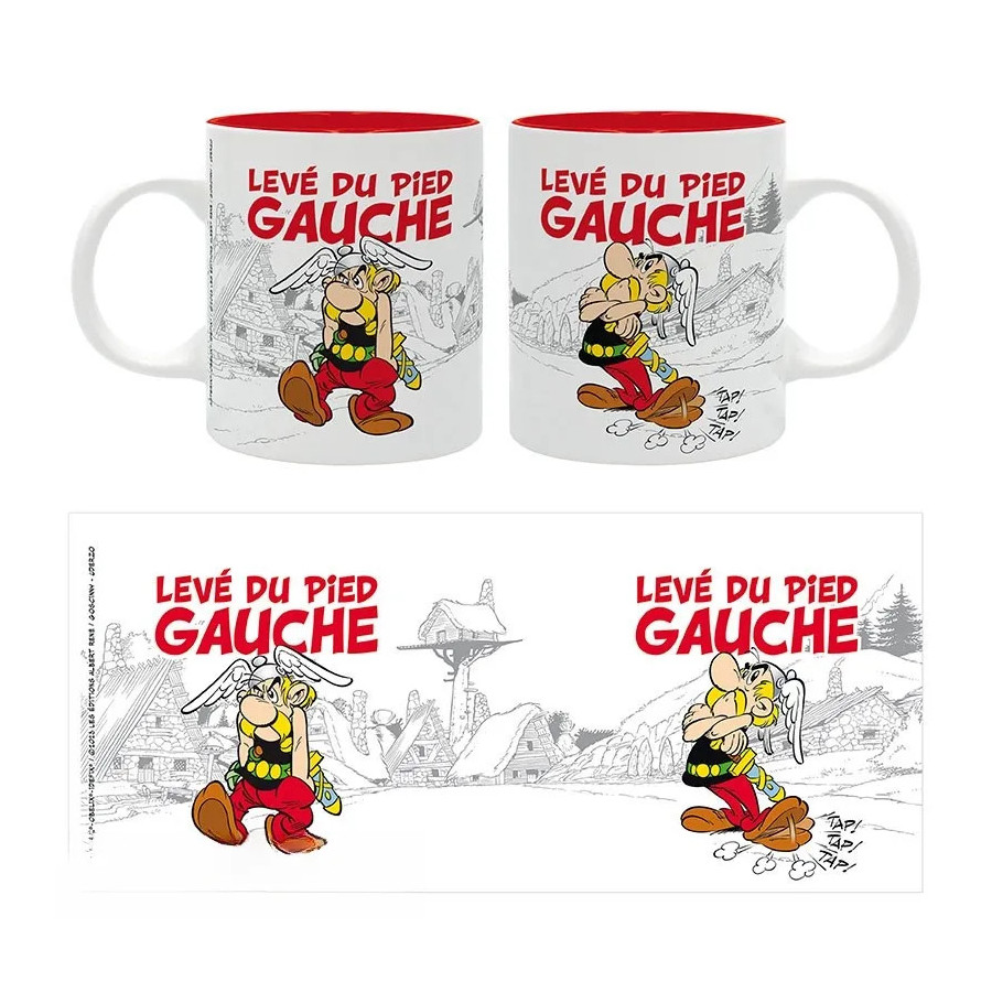 ASTERIX - Mug - 320 ml - "LEVÉ DU PIED GAUCHE"