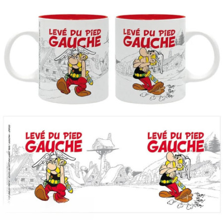 ASTERIX - Mug - 320 ml - "LEVÉ DU PIED GAUCHE"