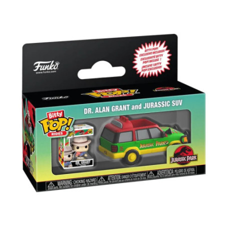 Jurassic Park Bitty Pop Ride Jurassic Suv And Dr Grant
