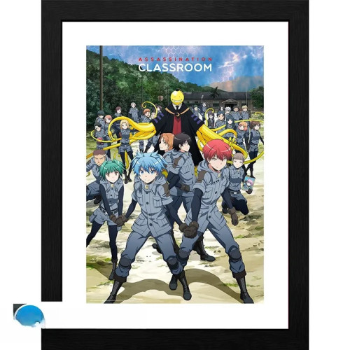 ASSASSINATION CLASSROOM - Tirage encadré "Classe 3-E" (30x40)