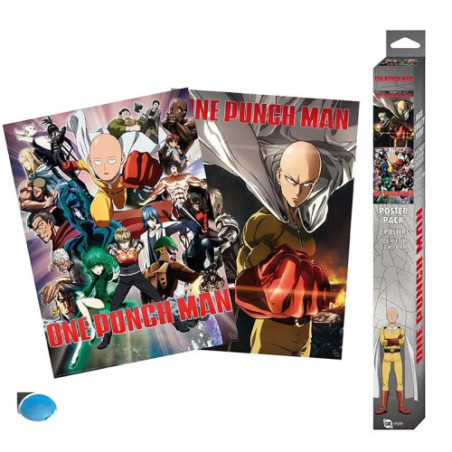 ONE PUNCH MAN - Set 2 Posters Chibi 52x38 - Saitama & Genos