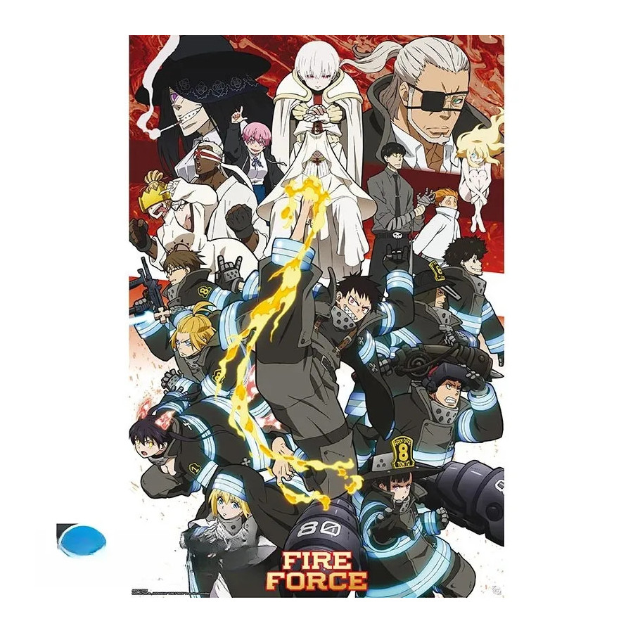 FIRE FORCE - Poster Maxi 91,5x61 - Key art saison 2