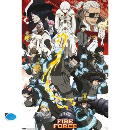 FIRE FORCE - Poster Maxi 91,5x61 - Key art saison 2