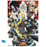 FIRE FORCE - Poster Maxi 91,5x61 - Key art saison 2