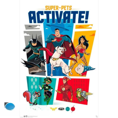 DC COMICS - Poster Maxi 91,5x61 - Super Animaux Activate