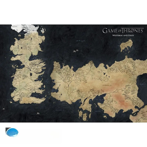GAME OF THRONES - Poster Maxi 91,5x61 - Carte de Westeros