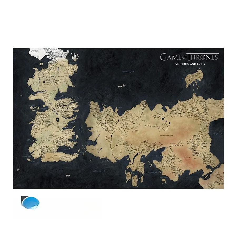 GAME OF THRONES - Poster Maxi 91,5x61 - Carte de Westeros