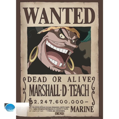 ONE PIECE - Poster Chibi 52x38 - Wanted Blackbeard