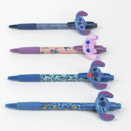 Loli & Stitch pack 4 stylos à bille