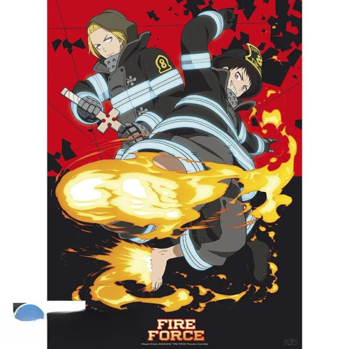 FIRE FORCE - Poster Chibi 52x38 - Shinra & Arthur