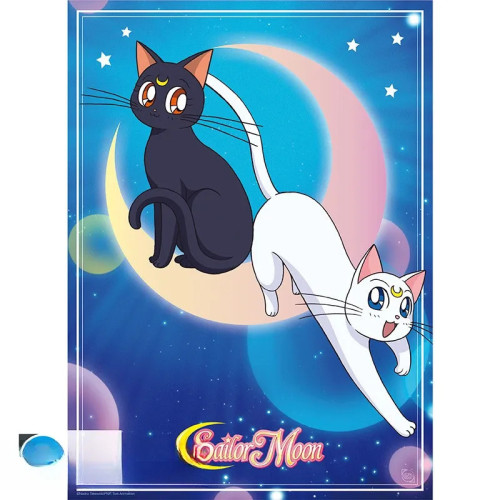 SAILOR MOON - Poster Chibi 52x38 - Luna & Artemis