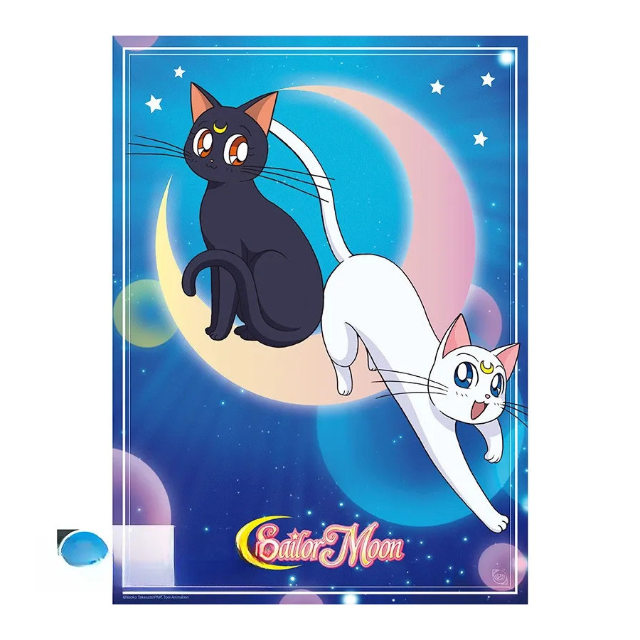 SAILOR MOON - Poster Chibi 52x38 - Luna & Artemis
