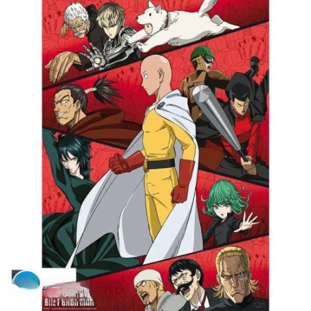 ONE PUNCH MAN - Poster Chibi 52x38 - Rassemblement Des Héros