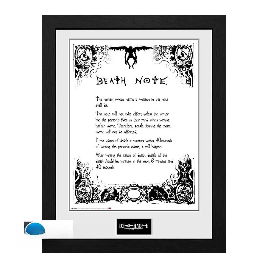 DEATH NOTE - Tirage encadré "Death Note" (30x40)