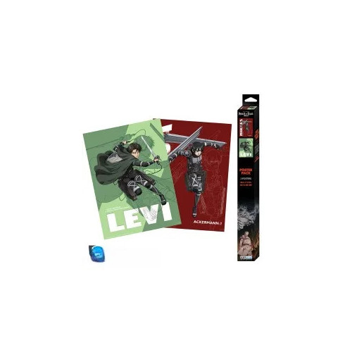 ATTACK ON TITAN - Set 2 Posters Chibi 52x38 - Chibi set 1