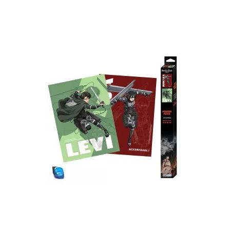 ATTACK ON TITAN - Set 2 Posters Chibi 52x38 - Chibi set 1