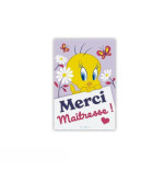 Looney Tunes - Magnet - "MERCI MAÎTRESSE"