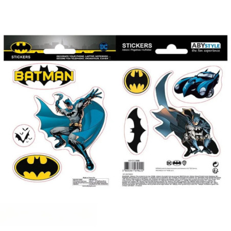 DC COMICS - Stickers - 16x11cm/ 2 planches - Batman et Logo