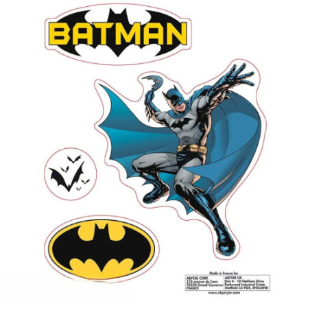 DC COMICS - Stickers - 16x11cm/ 2 planches - Batman et Logo