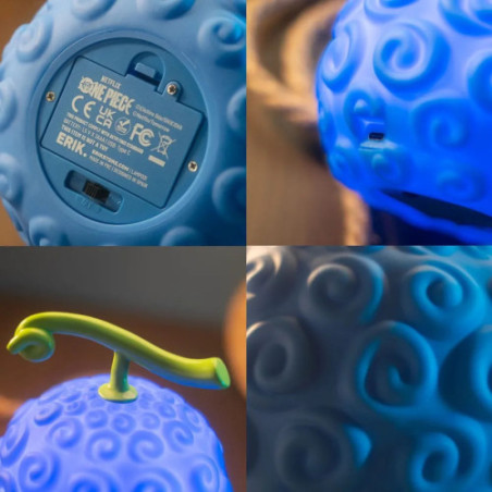 One Piece lampe avec USB-C Gum-Gum Fruit