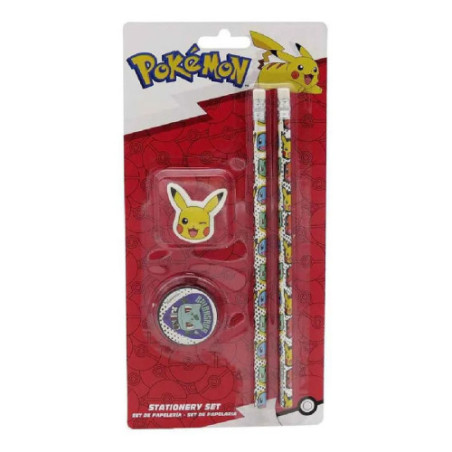 Pokémon set de papeterie 4 pièces