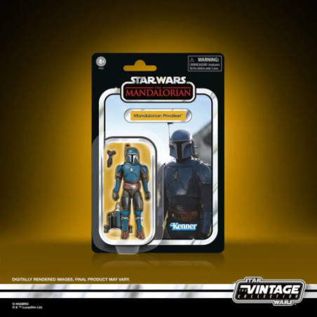 Star Wars: The Mandalorian Vintage Collection Tantive IV Hallway et figurine Mandalorian Privateer 10 cm