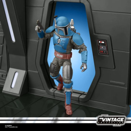 Star Wars: The Mandalorian Vintage Collection Tantive IV Hallway et figurine Mandalorian Privateer 10 cm