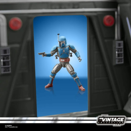 Star Wars: The Mandalorian Vintage Collection Tantive IV Hallway et figurine Mandalorian Privateer 10 cm