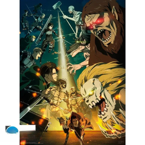 ATTACK ON TITAN - Poster Chibi 52x38 - Paradis Vs Mahr