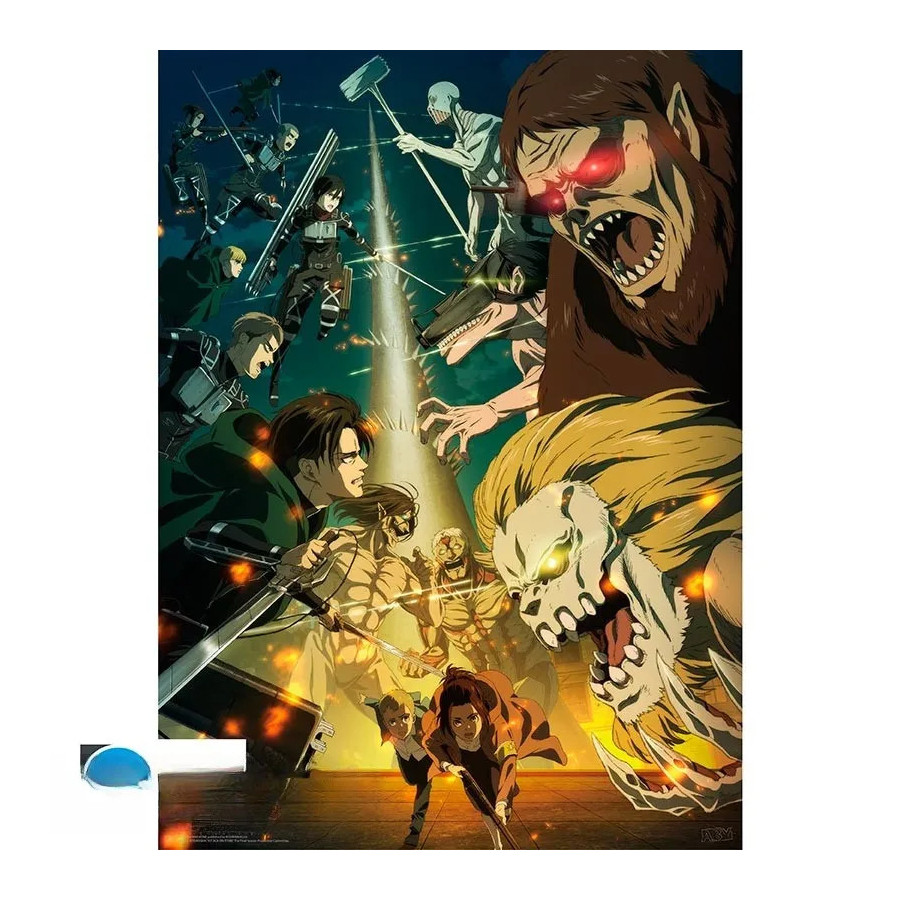 ATTACK ON TITAN - Poster Chibi 52x38 - Paradis Vs Mahr