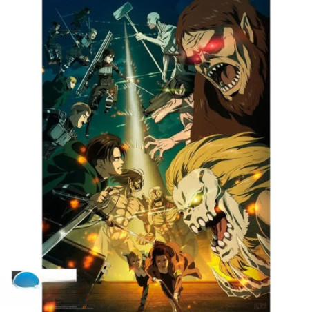 ATTACK ON TITAN - Poster Chibi 52x38 - Paradis Vs Mahr