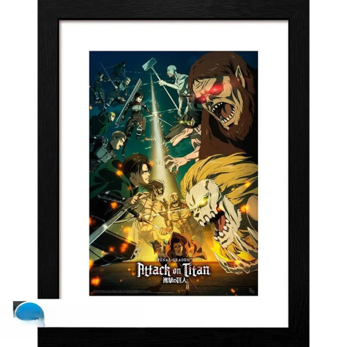 ATTACK ON TITAN - Tirage encadré "S4 key art 3" (30x40)