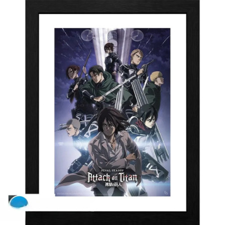 ATTACK ON TITAN - Tirage encadré "S4 key art 2" (30x40)