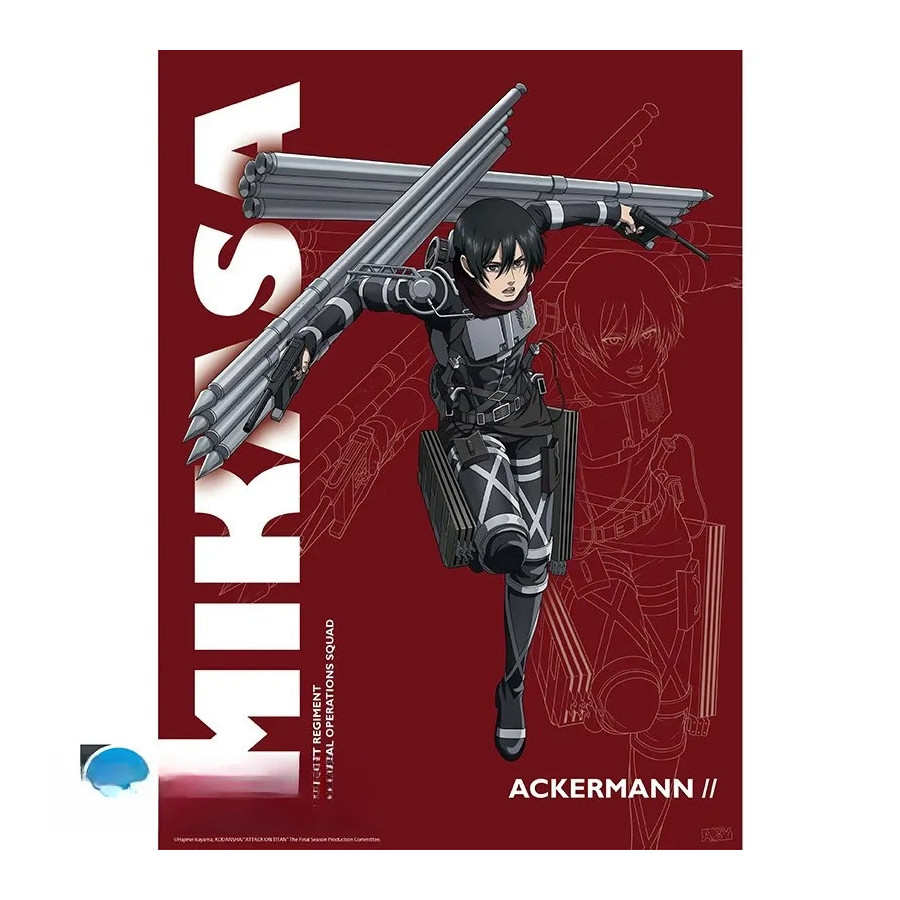 ATTACK ON TITAN - Poster Chibi 52x38 - S4 Mikasa