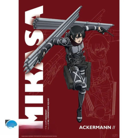 ATTACK ON TITAN - Poster Chibi 52x38 - S4 Mikasa