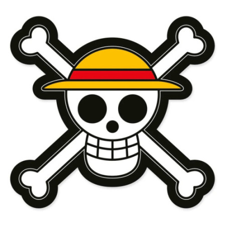 One Piece oreiller Jolly Roger 33 cm