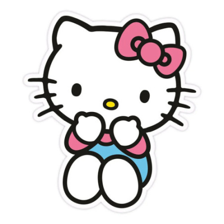 Sanrio oreiller Hello Kitty Blue Pants 36 cm