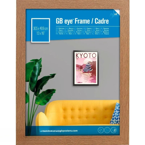 GBEYE - Cadre MDF Chêne - 30 x 40 cm - PDC