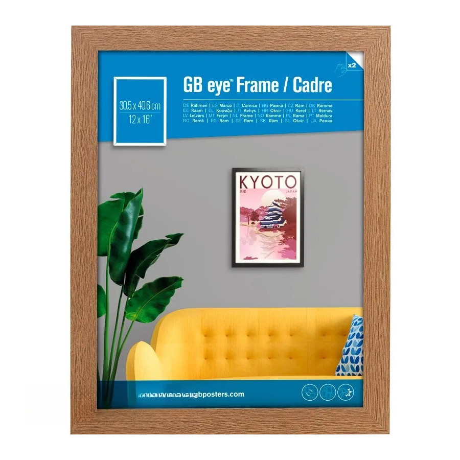 GBEYE - Cadre MDF Chêne - 30 x 40 cm - PDC